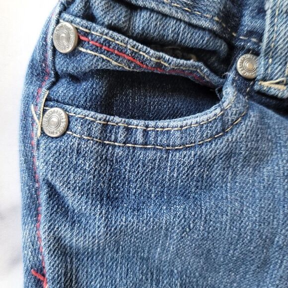 U.S. Polo Assn 18 month jean shorts long blue denim baby boy 100% cotton - Picture 2 of 5